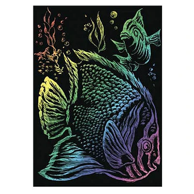 Gravure arc-en-ciel Poisson