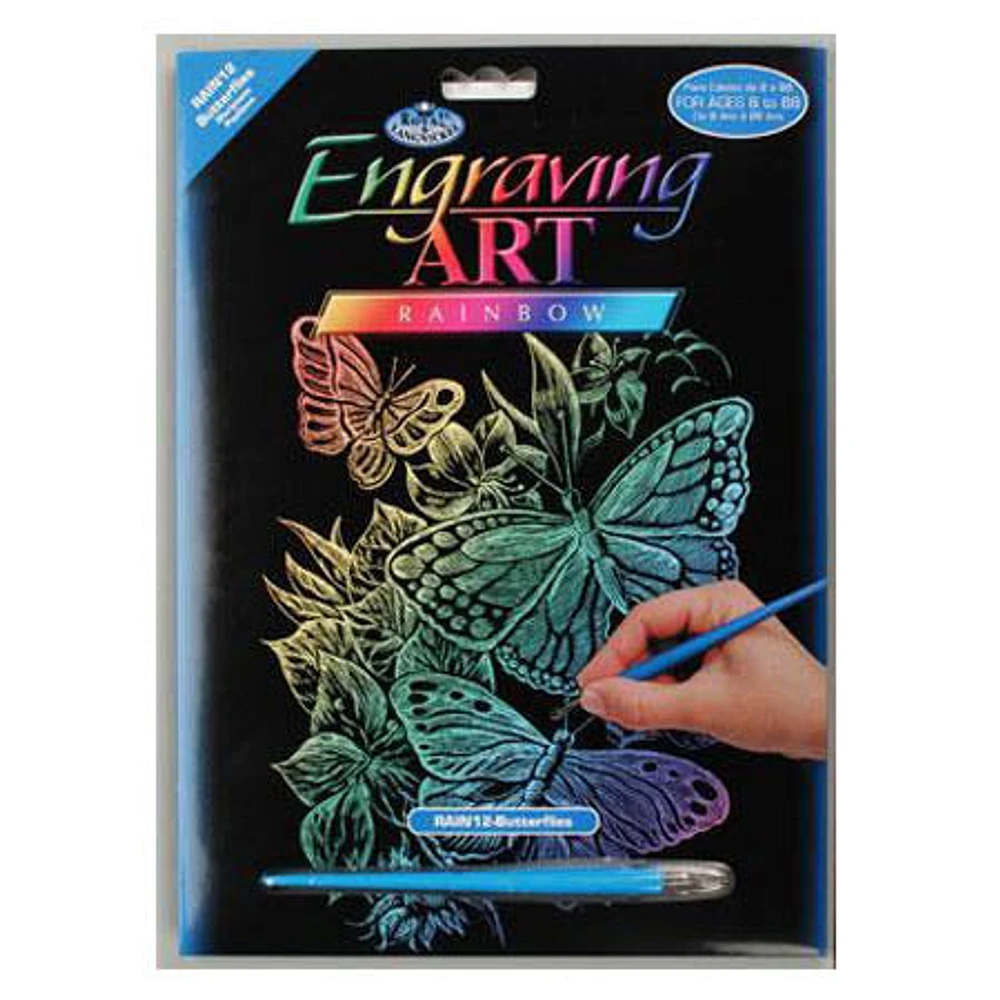 Butterflies rainbow engraving kit