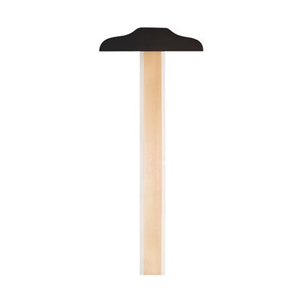 Wood T-square with fixed head
