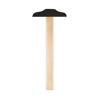 Wood T-square with fixed head