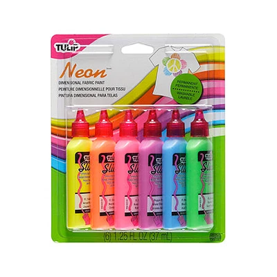 Set of Dimensional Fabric Paints – Neon