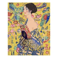 Kit peinture à numéros - « Dame à l'éventail, Klimt »