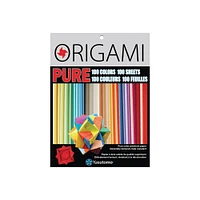 PURE Colour Origami Paper - 100 Sheets, Assorted Colours