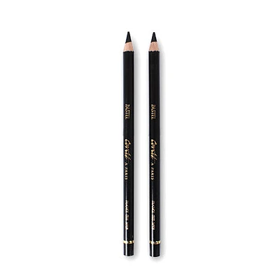Set of 2 Black Conté Pastel Crayons