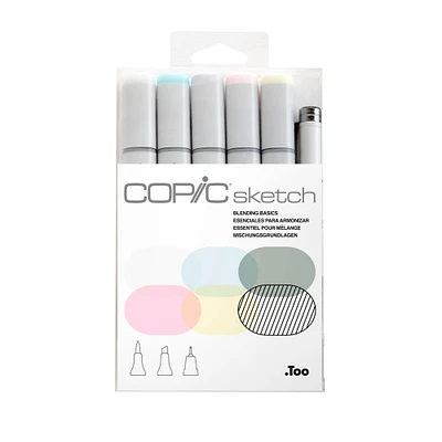 6-Pack Copic Sketch Markers - Blending Basics