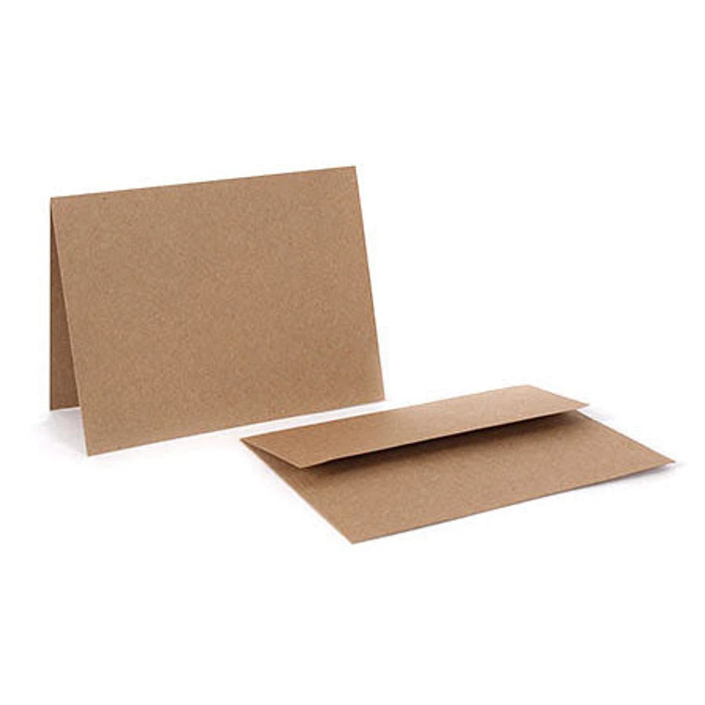 Pqt. enveloppes et cartes kraft