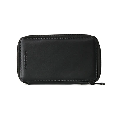 Genuine Leather Pencil Case — Large, Black