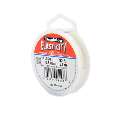 Elastic Cord - Clear, 0.5 mm