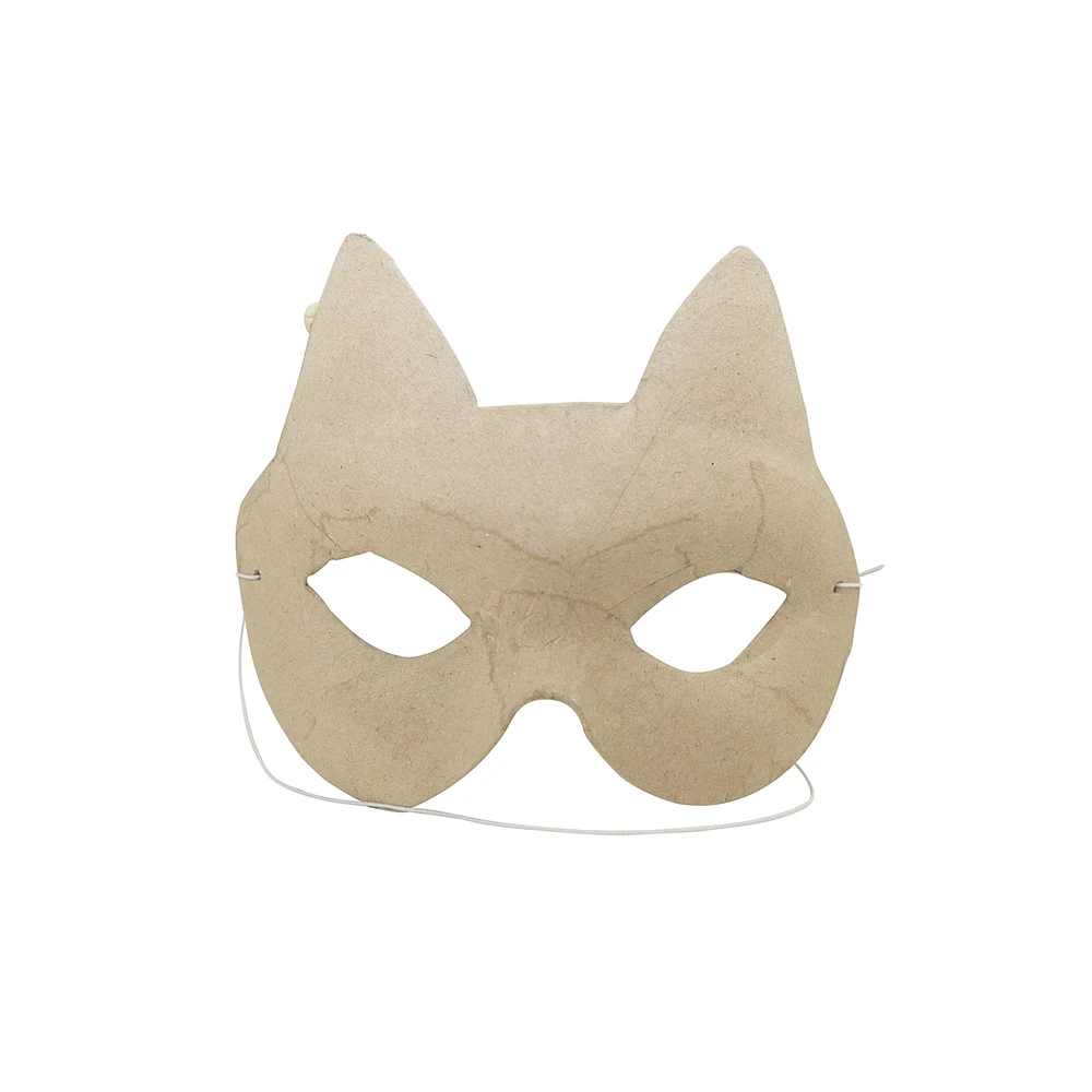 Childrens Paper Mache Mask - Cat