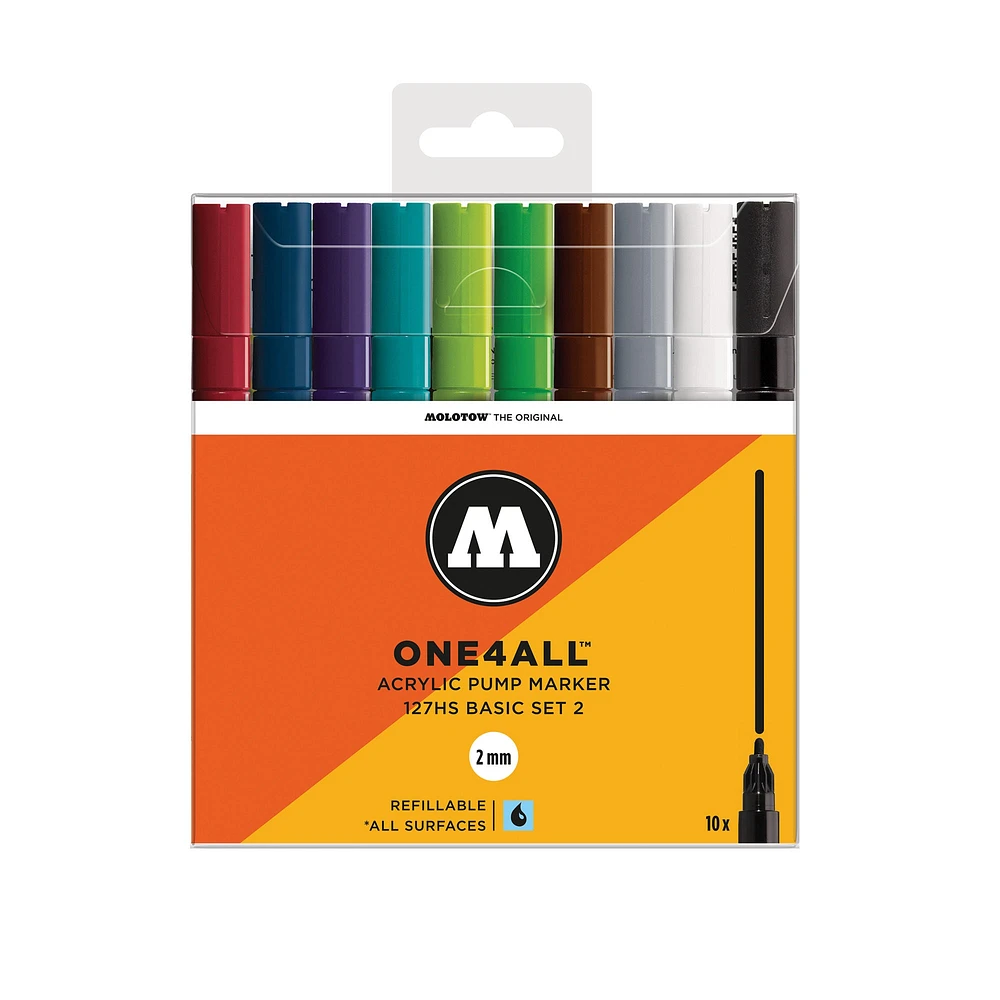 One4All Markers - 127HS Basic 2 – Pack of 10 markers