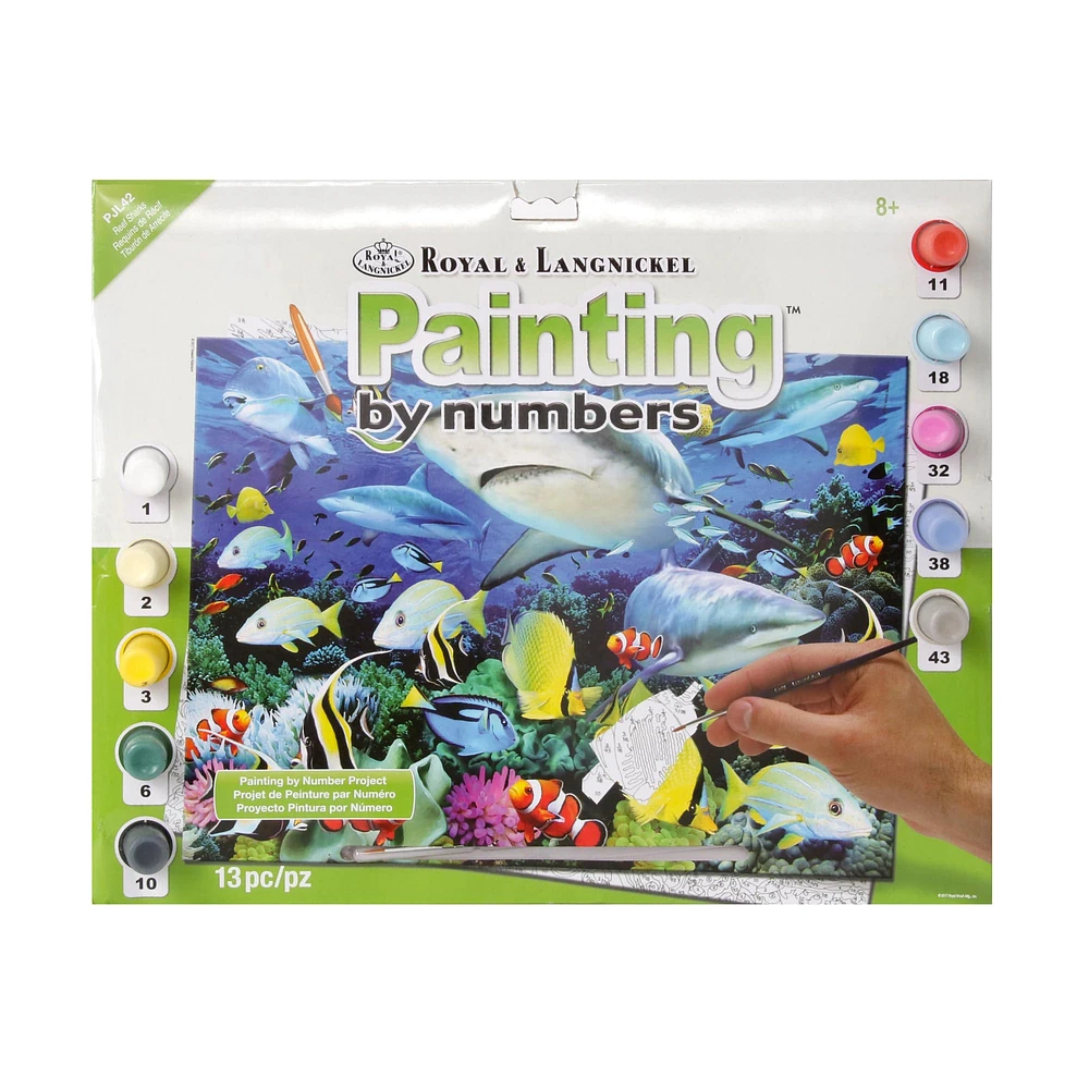 Peinture à numéros — Requins