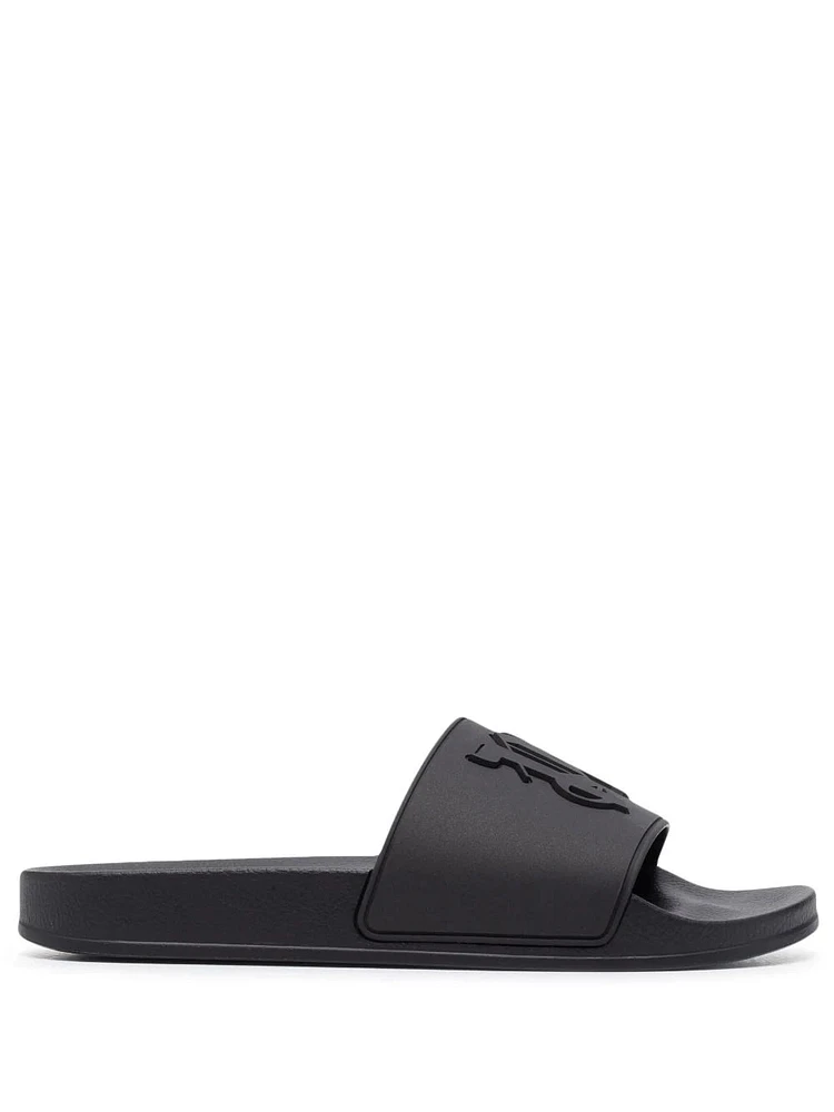 PALM ANGELS - Monogram Slides in Black