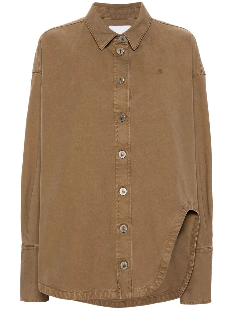 THE ATTICO - Oversized Shirt in Tan