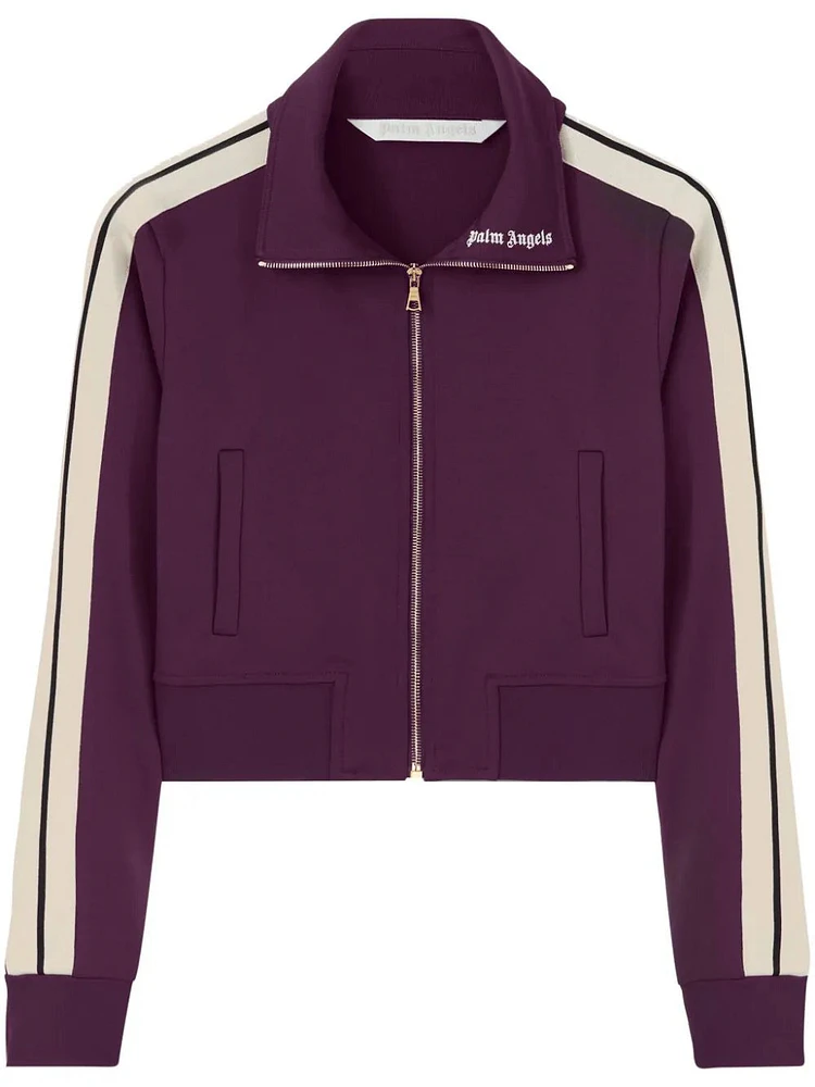 PALM ANGELS - Cropped Jacket in Purple