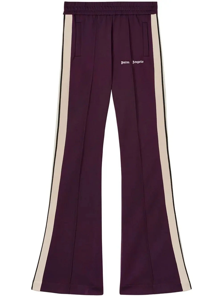 PALM ANGELS - Flare Track Pants in Purple
