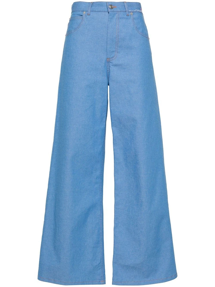 MARNI - High Rise Wide Leg Jeans