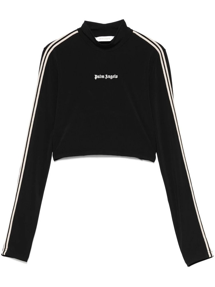PALM ANGELS - Black Logo Long Sleeve