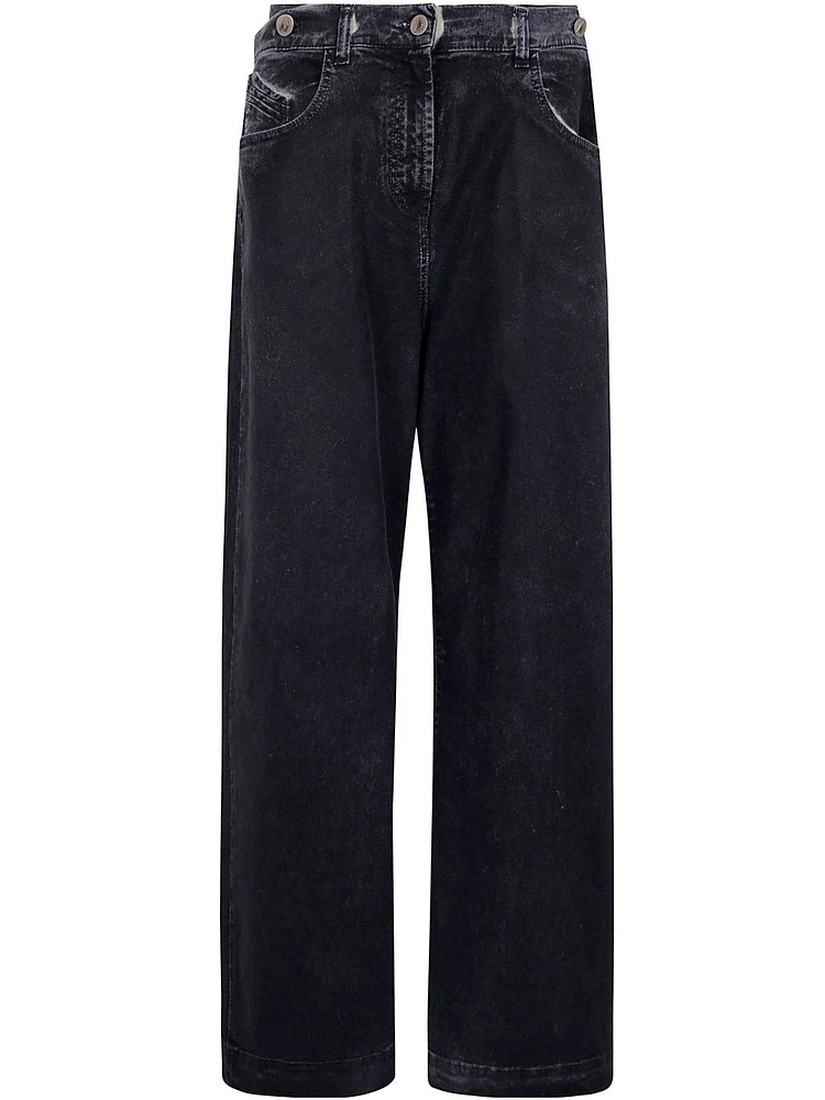 THE ATTICO - Double-Waistband Baggy Jeans