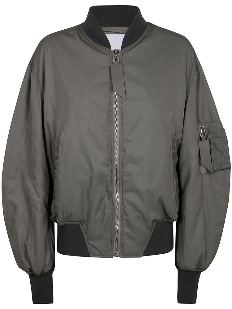 THE ATTICO - Bomber Jacket Olive Green
