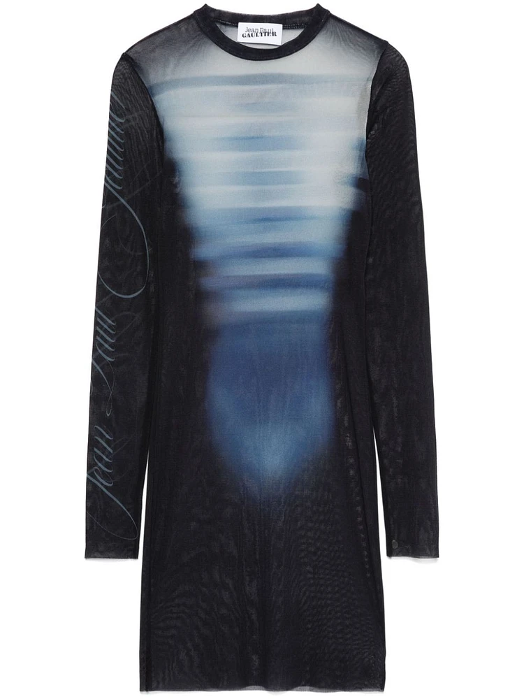 JEAN PAUL GAULTIER - Navy Blue "Le Male" Short Dress