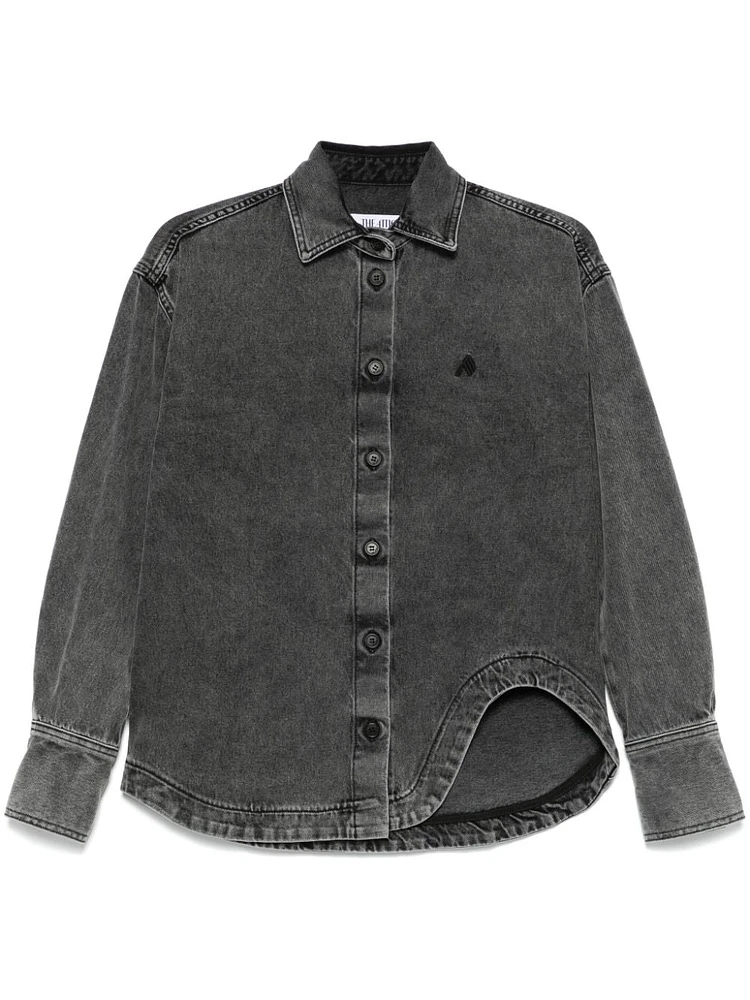 THE ATTICO - Eliza Denim Shirt Grey