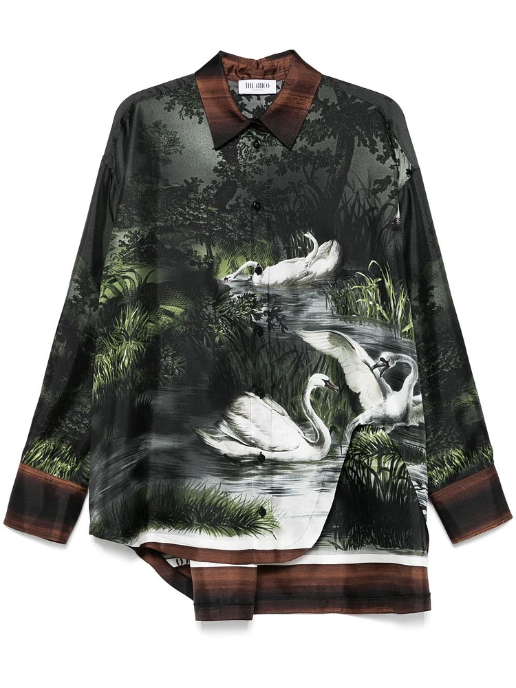 THE ATTICO - Printed Silk Shirt