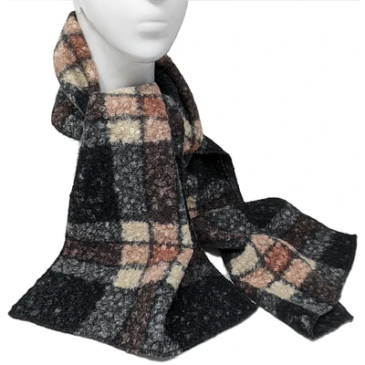 Foulard bouclé à carreaux