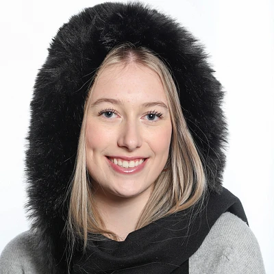 Fleece and eco fur hood