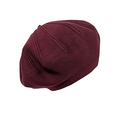 Béret fin tricot de laine