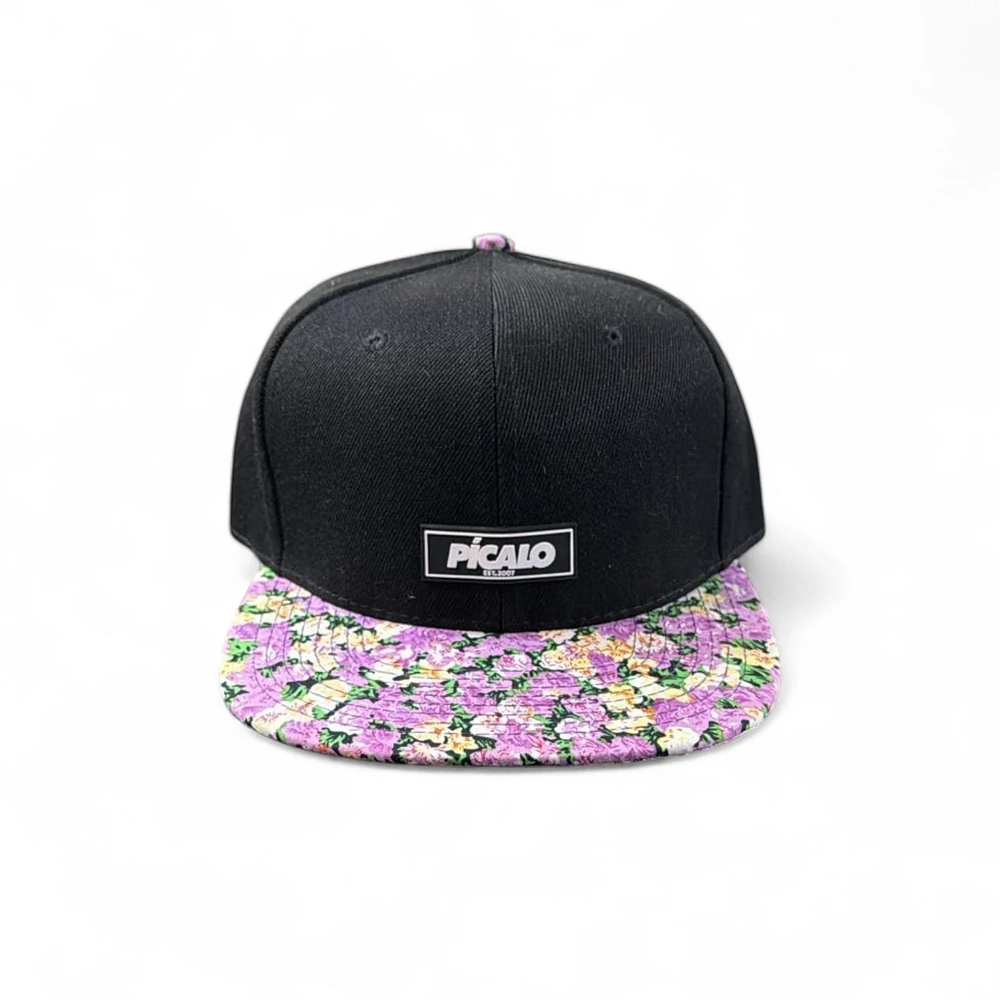 SB negra vicera flores violetas