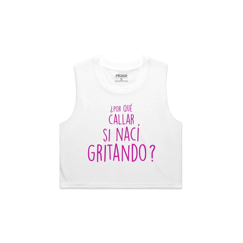 Nací Gritando (Crop tank)