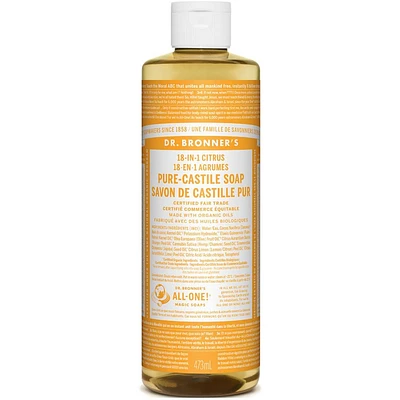 DR. BRONNER'S PURE-CASTILE LIQUID SOAP CITRUS 473ML