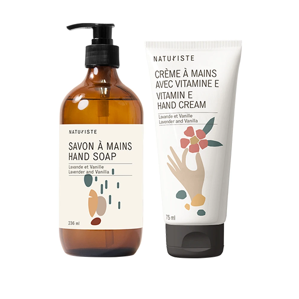 HAND SOAP AND CREAM DUO - LAVENDER & VANILLA