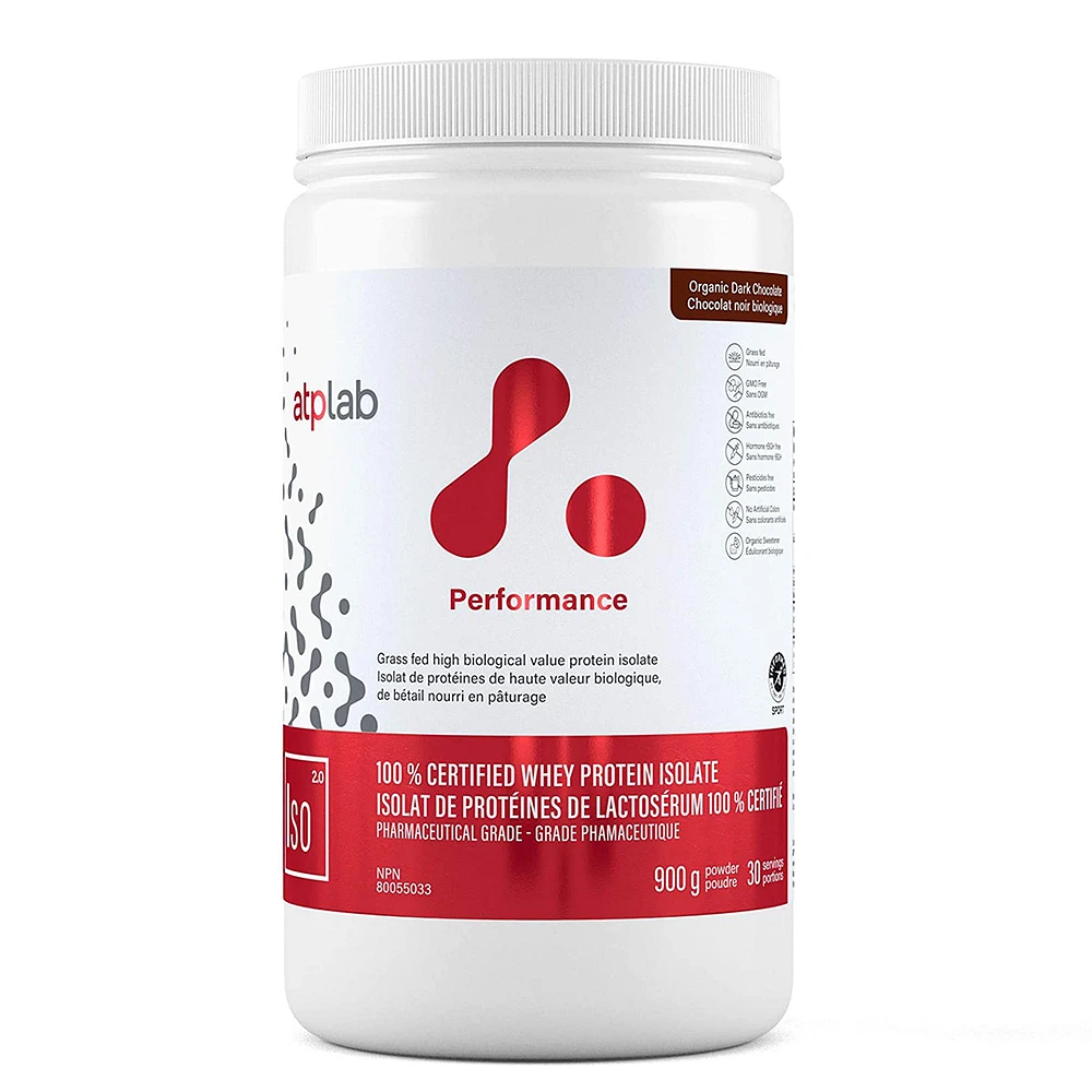 ATP ISOLAT DE PROTÉINES DE LACTOSÉRUM 100% CERTIFIÉ CHOCOLAT 900G