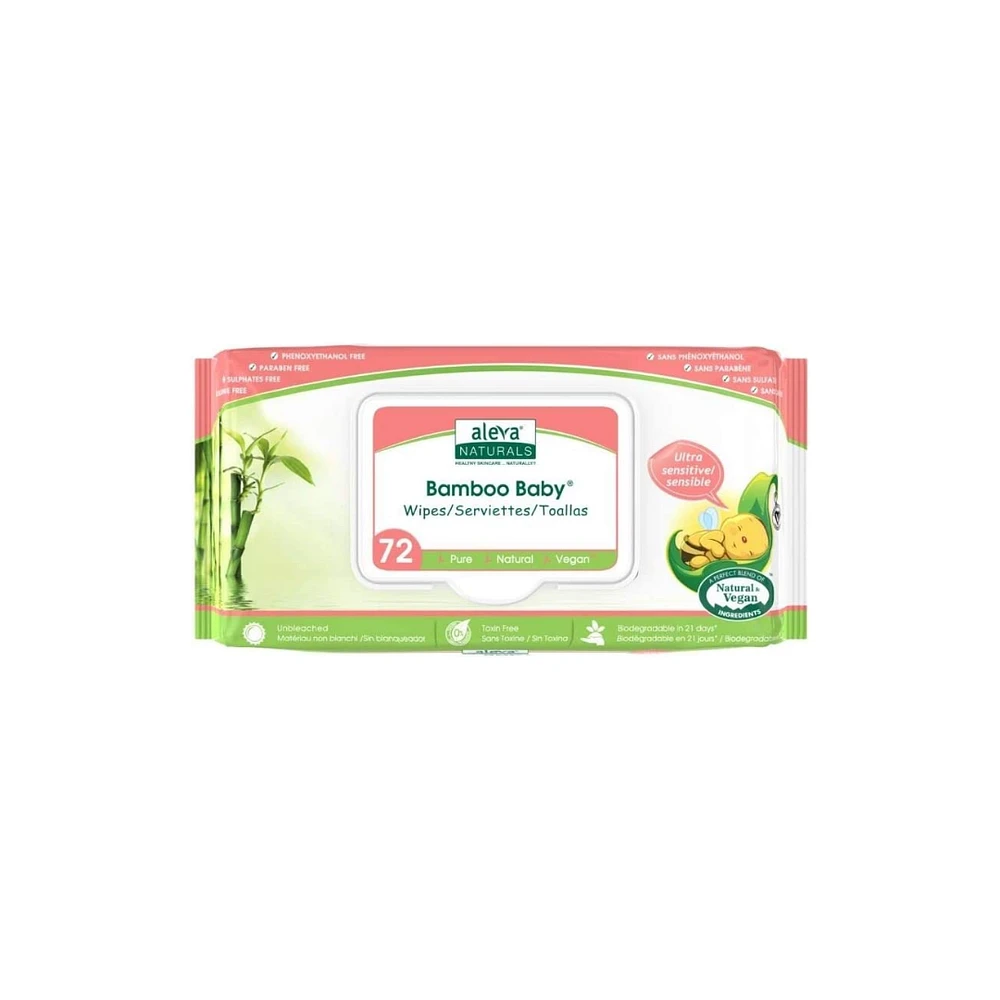 ALEVA SERVIETTES HUMIDES SENSIBLES 72UN