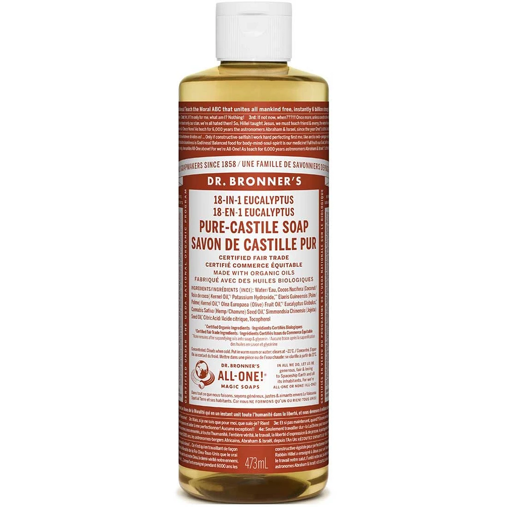 DR. BRONNER'S PURE-CASTILE LIQUID SOAP EUCALYPTUS 473ML