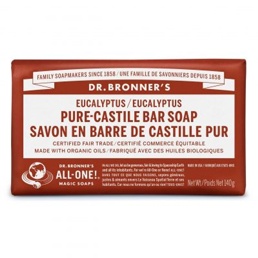 DR. BRONNER'S PURE-CASTILE BAR SOAP EUCALYPTUS