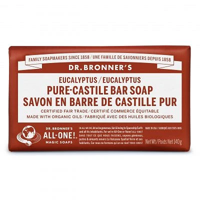 DR. BRONNER'S PURE-CASTILE BAR SOAP EUCALYPTUS