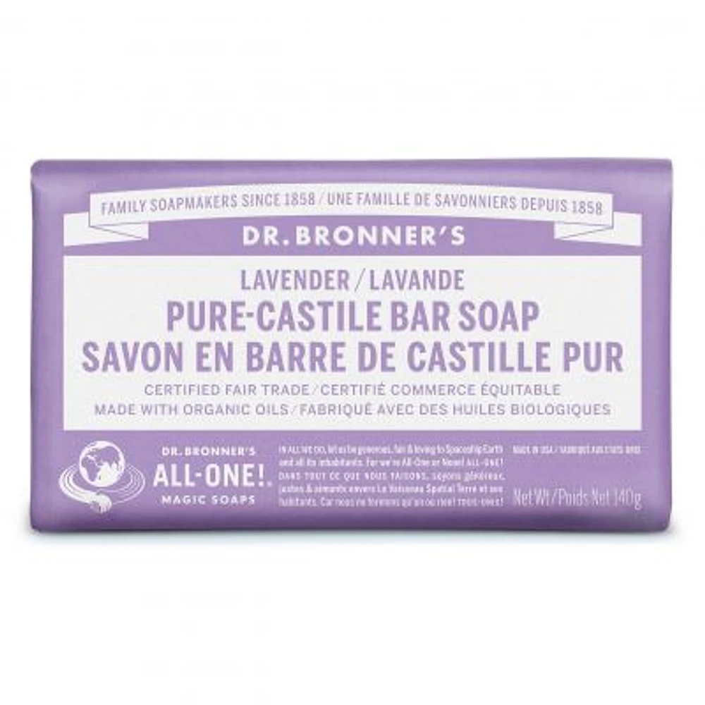 DR. BRONNER'S PURE-CASTILE BAR SOAP LAVENDER