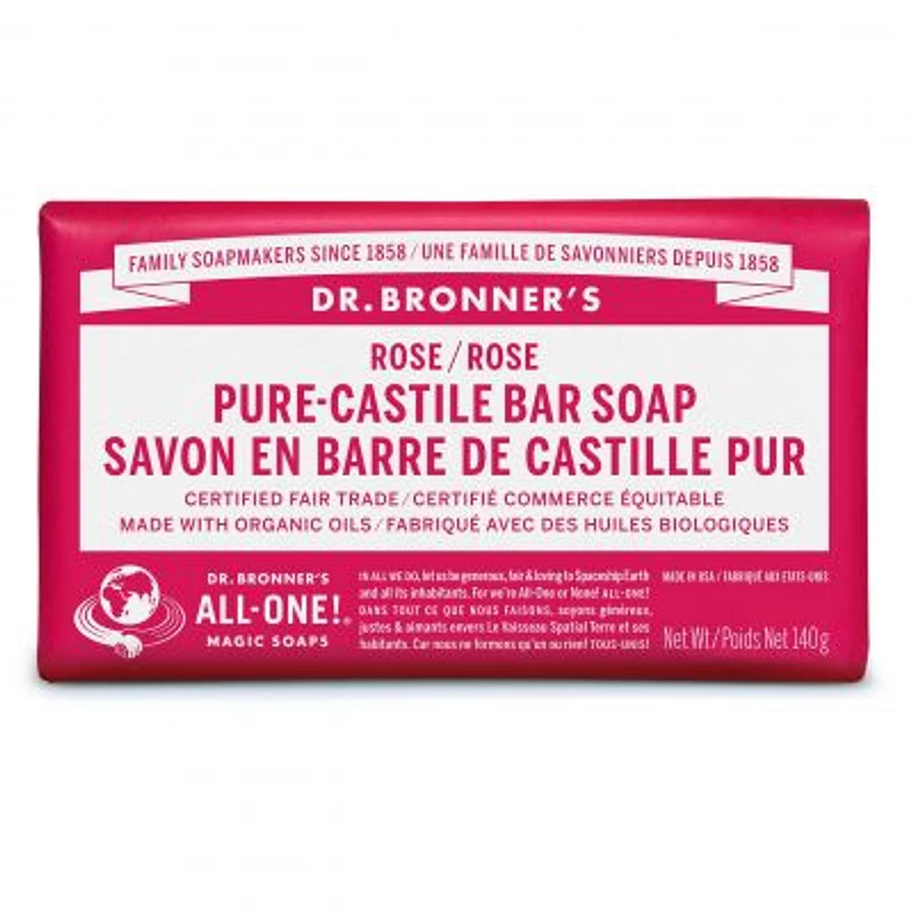 DR. BRONNER'S PURE-CASTILE BAR SOAP ROSE