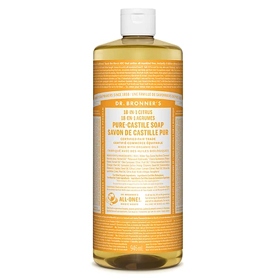 DR. BRONNER'S PURE-CASTILE LIQUID SOAP CITRUS 946ML