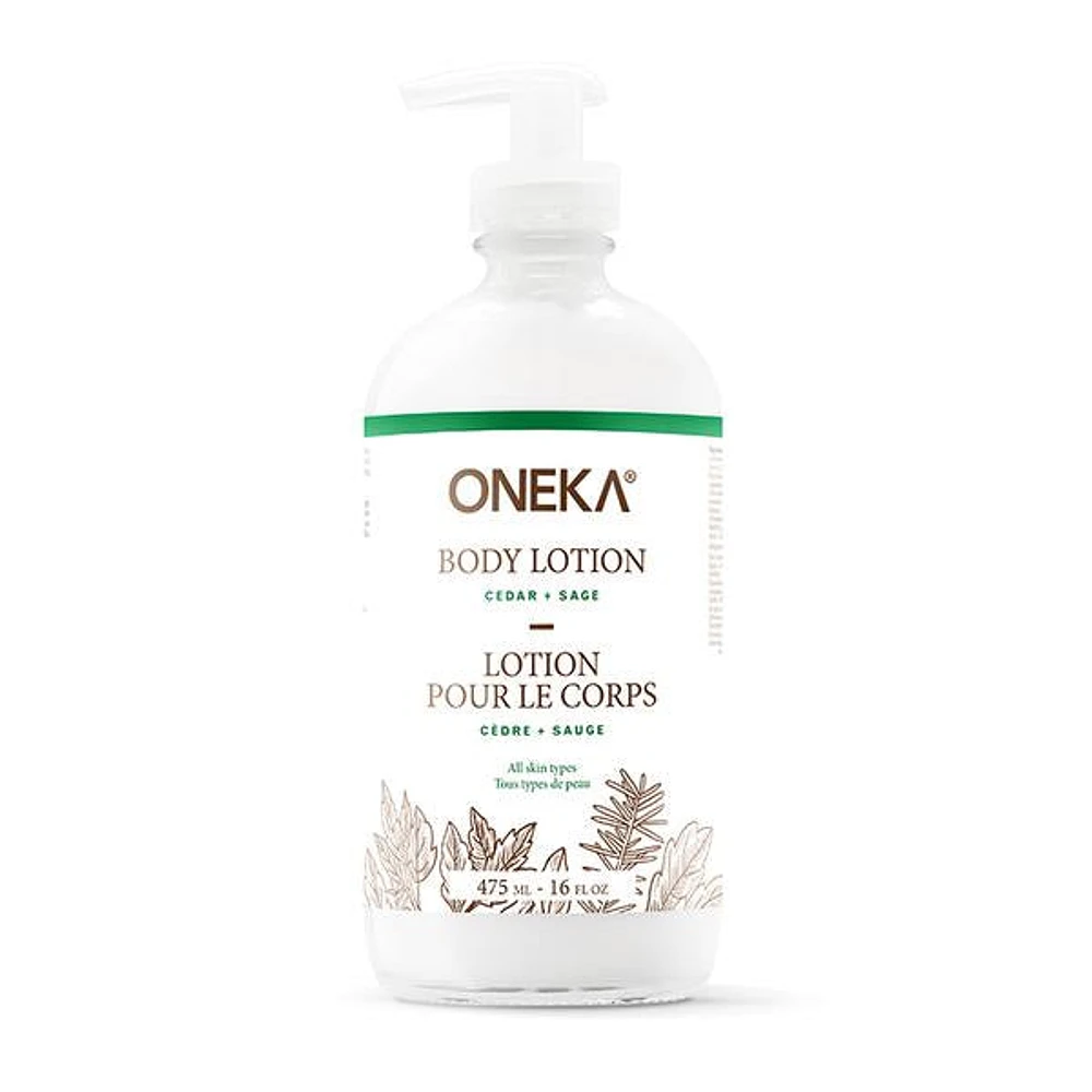 ONEKA BODY LOTION CEDAR SAGE 475ML