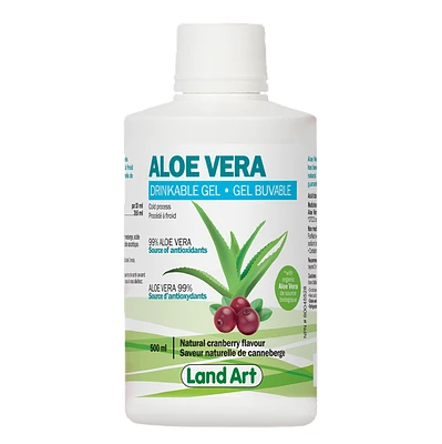 LAND ART ALOE VERA DRINKABLE GEL CRANBERRY