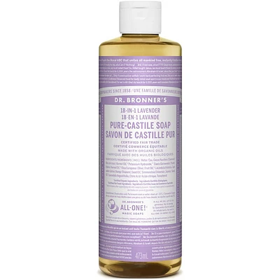 DR. BRONNER'S PURE-CASTILE LIQUID SOAP LAVENDER 473ML