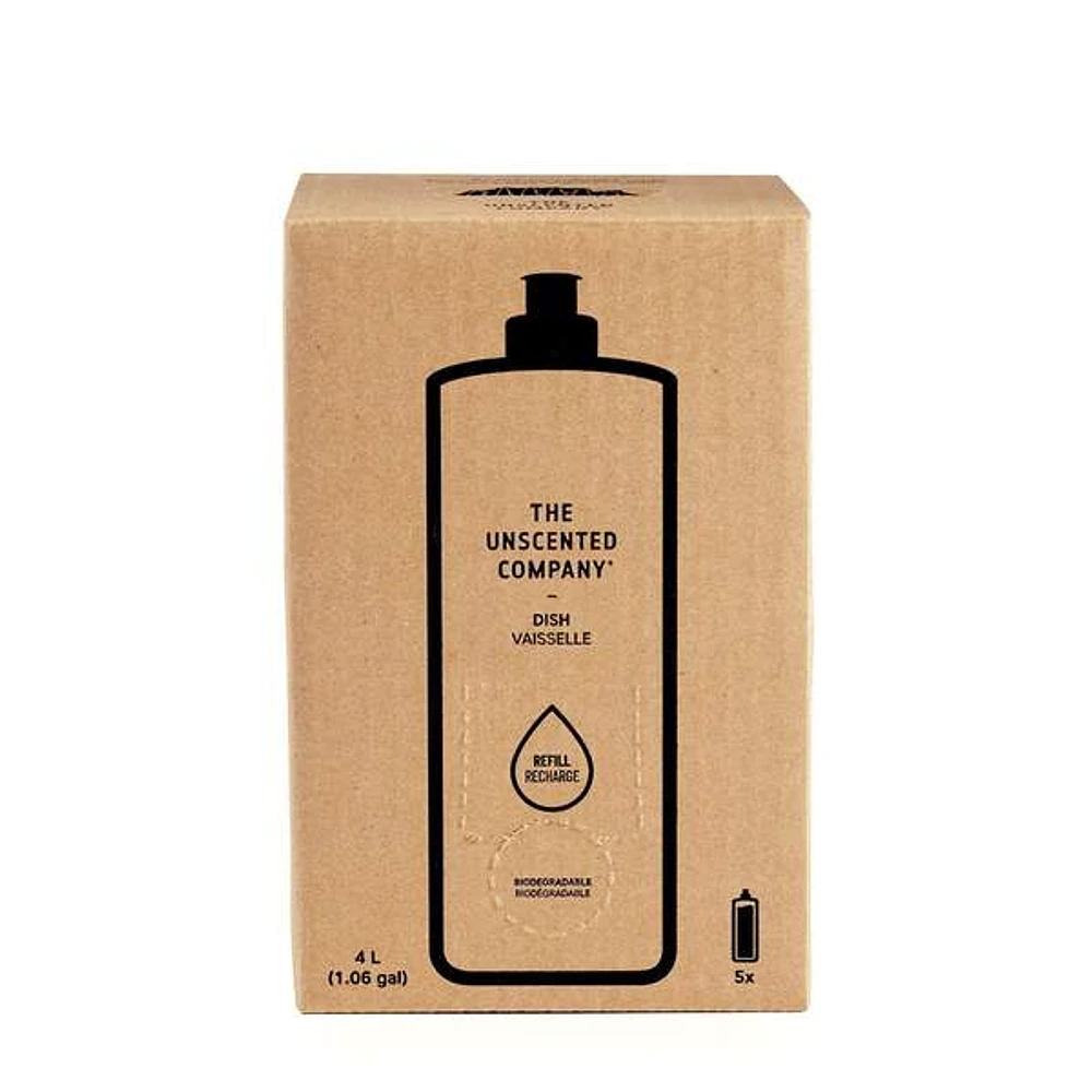 THE UNSCENTED COMPANY 4L DISH REFILL