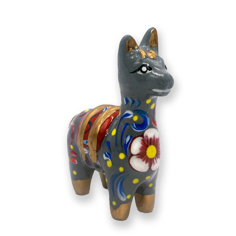 Ceramic Llama/ Hand Painted
