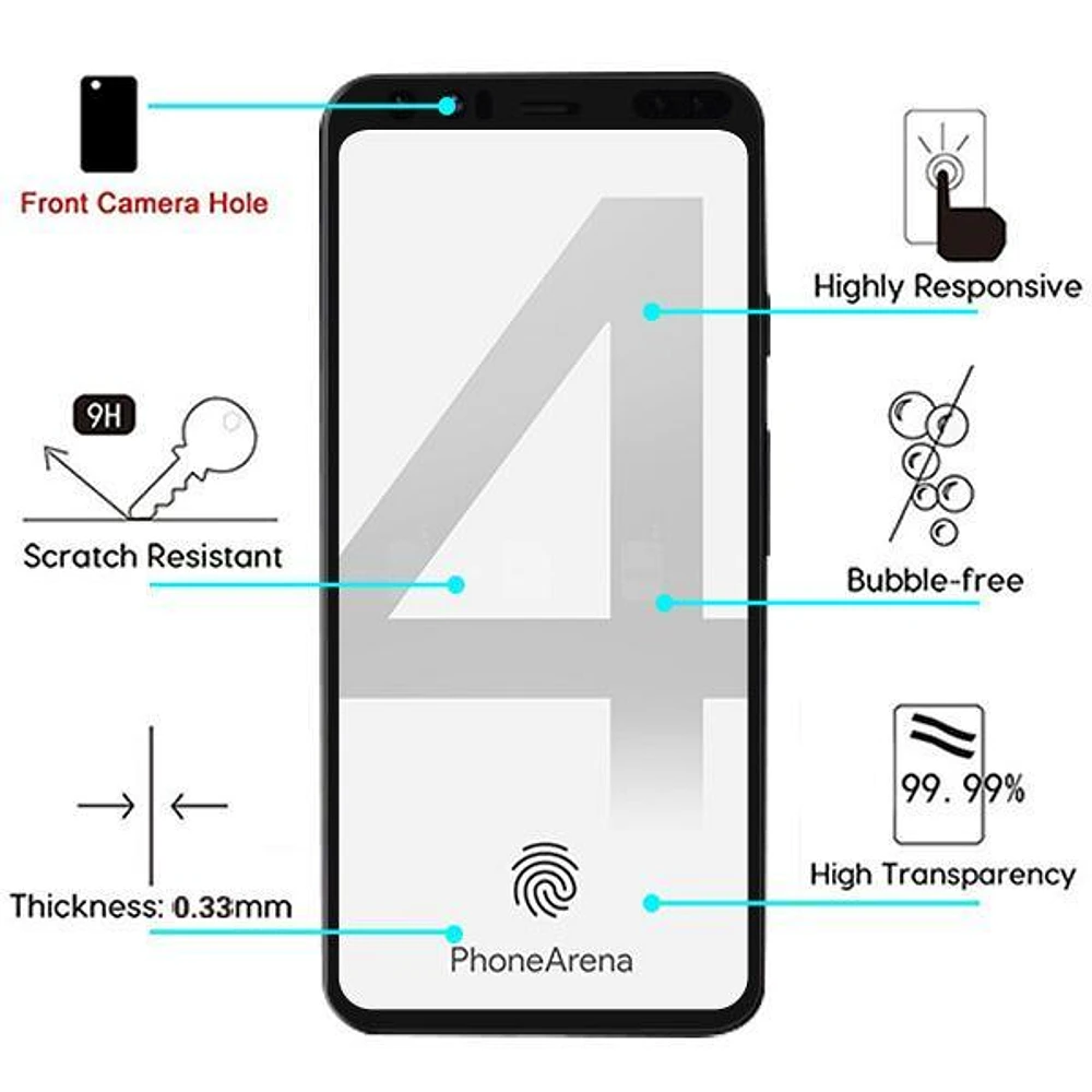 Google Pixel 6 Tempered Glass Full Cover Black