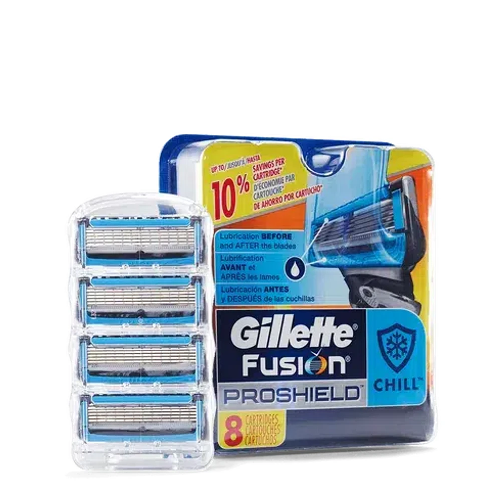 Fusion Proshield Blue Razor Blades (8-Pack)
