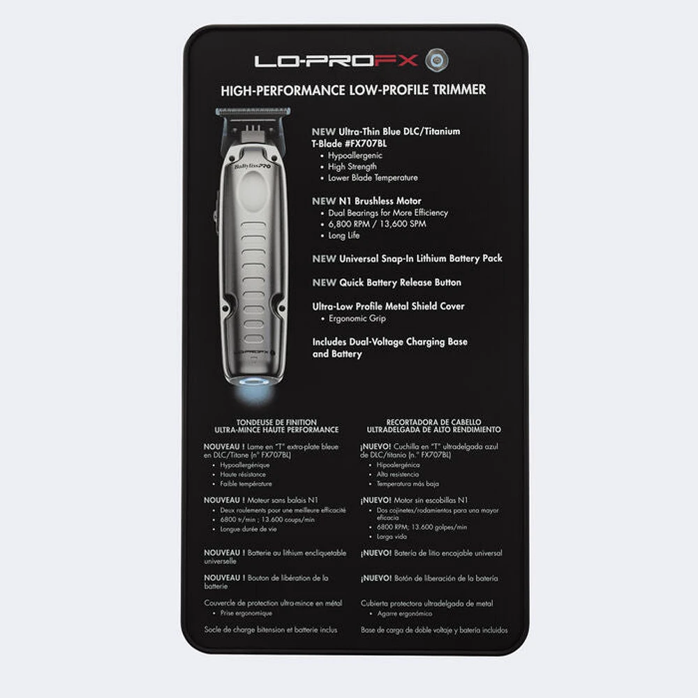 LoPro FX-ONE Trimmer - Black- FX729