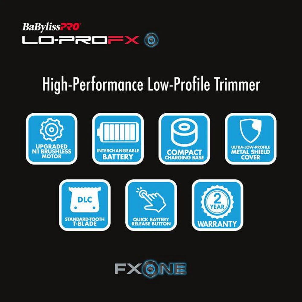 LoPro FX-ONE Trimmer - Black- FX729